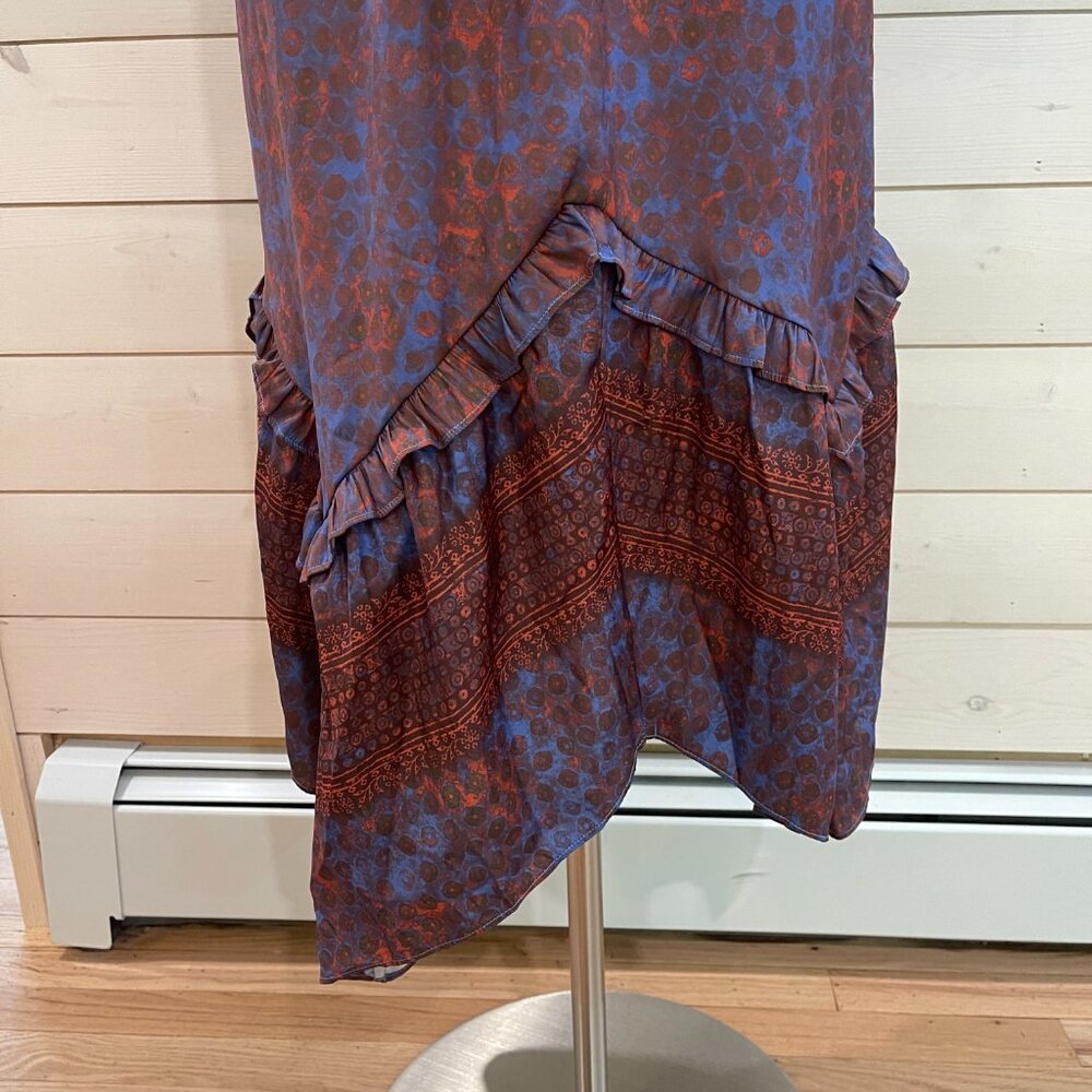 021New Free People Dreambound Maxi Skirt Red/Blue NWOT Sizes XS & L - Picture 9 of 11